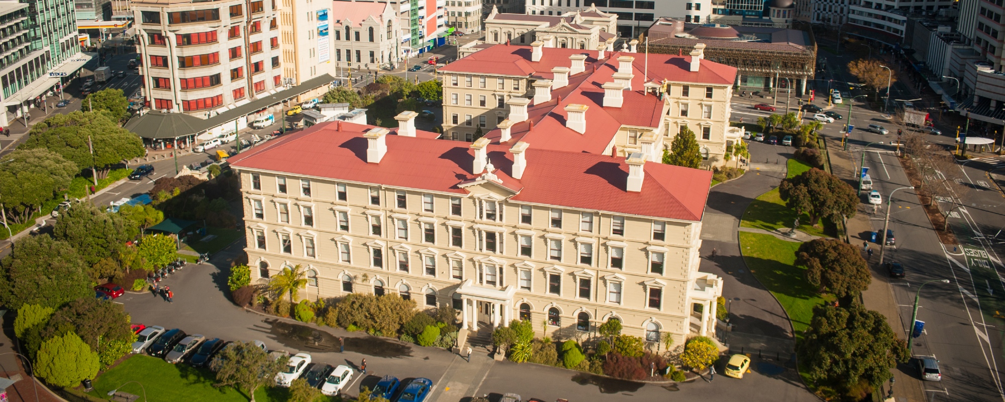Aerial photo of Old Government Buildings in Wellington