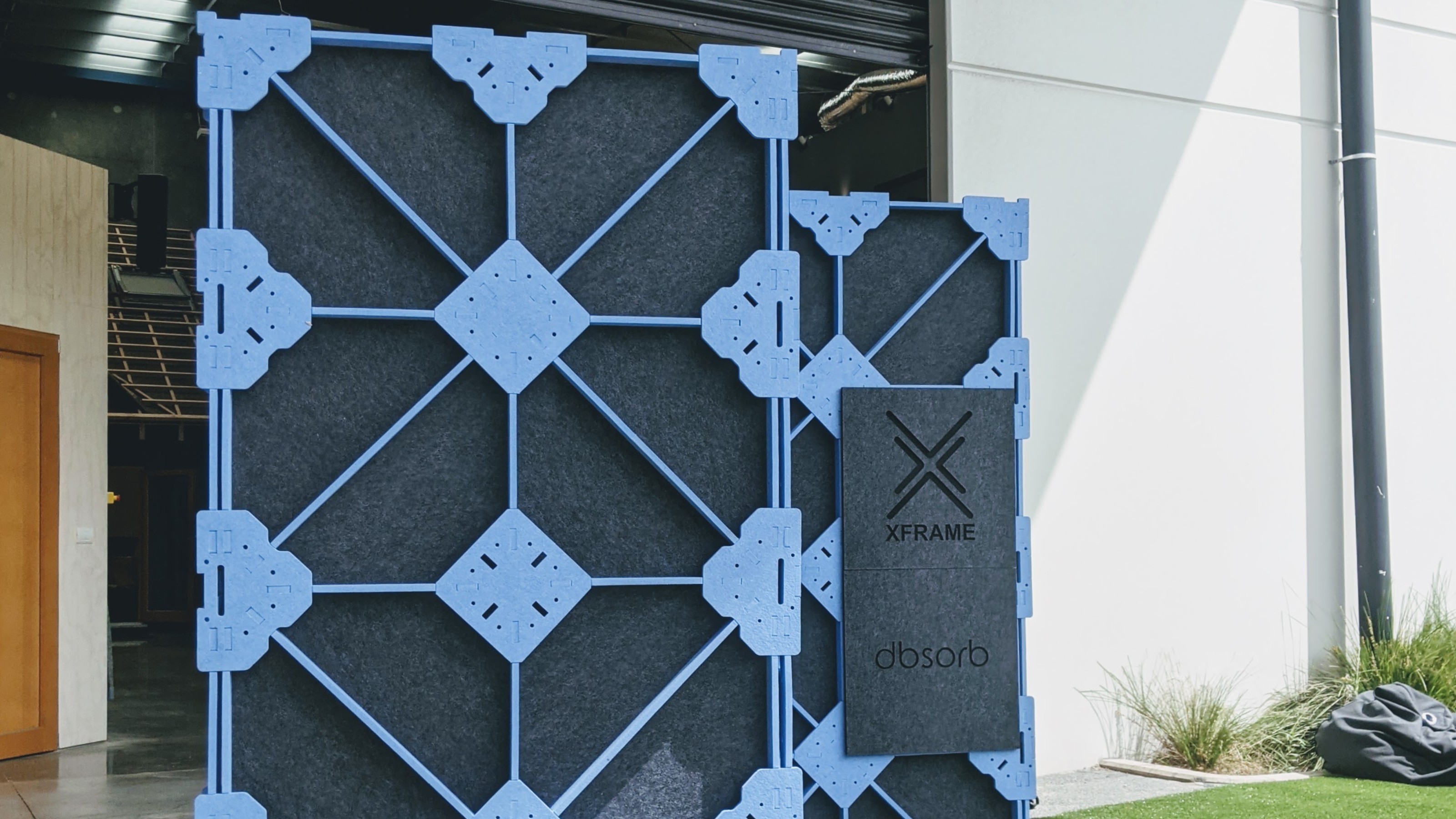 X-frame prototype wall assembled