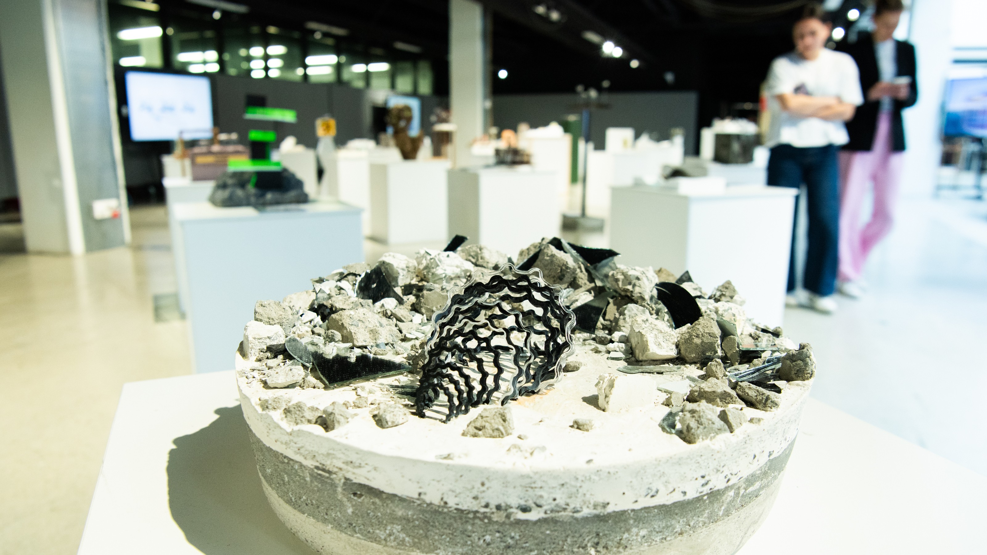 Conceptual pavilion model from Collective properties exhibition by SARC 261 elective students