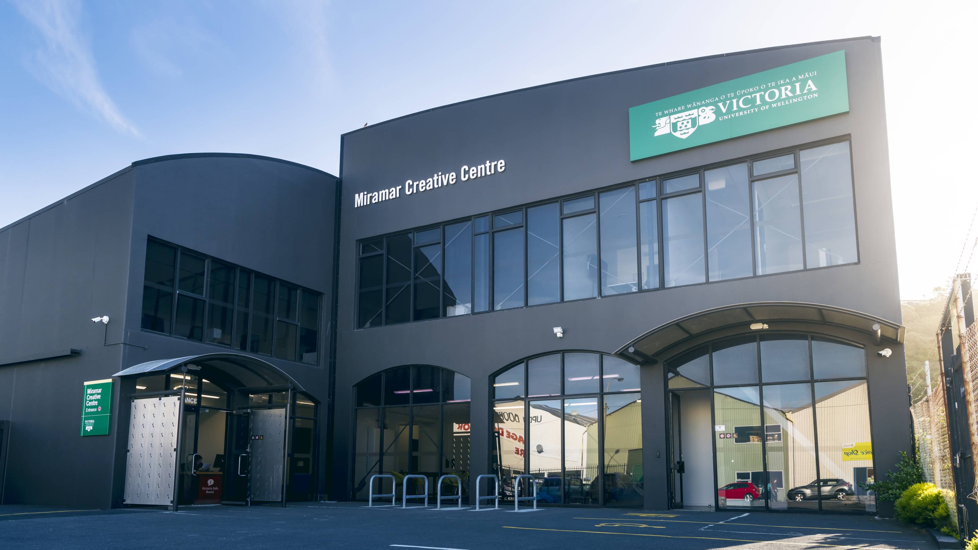 The exterior of the Miramar Creative Centre building.