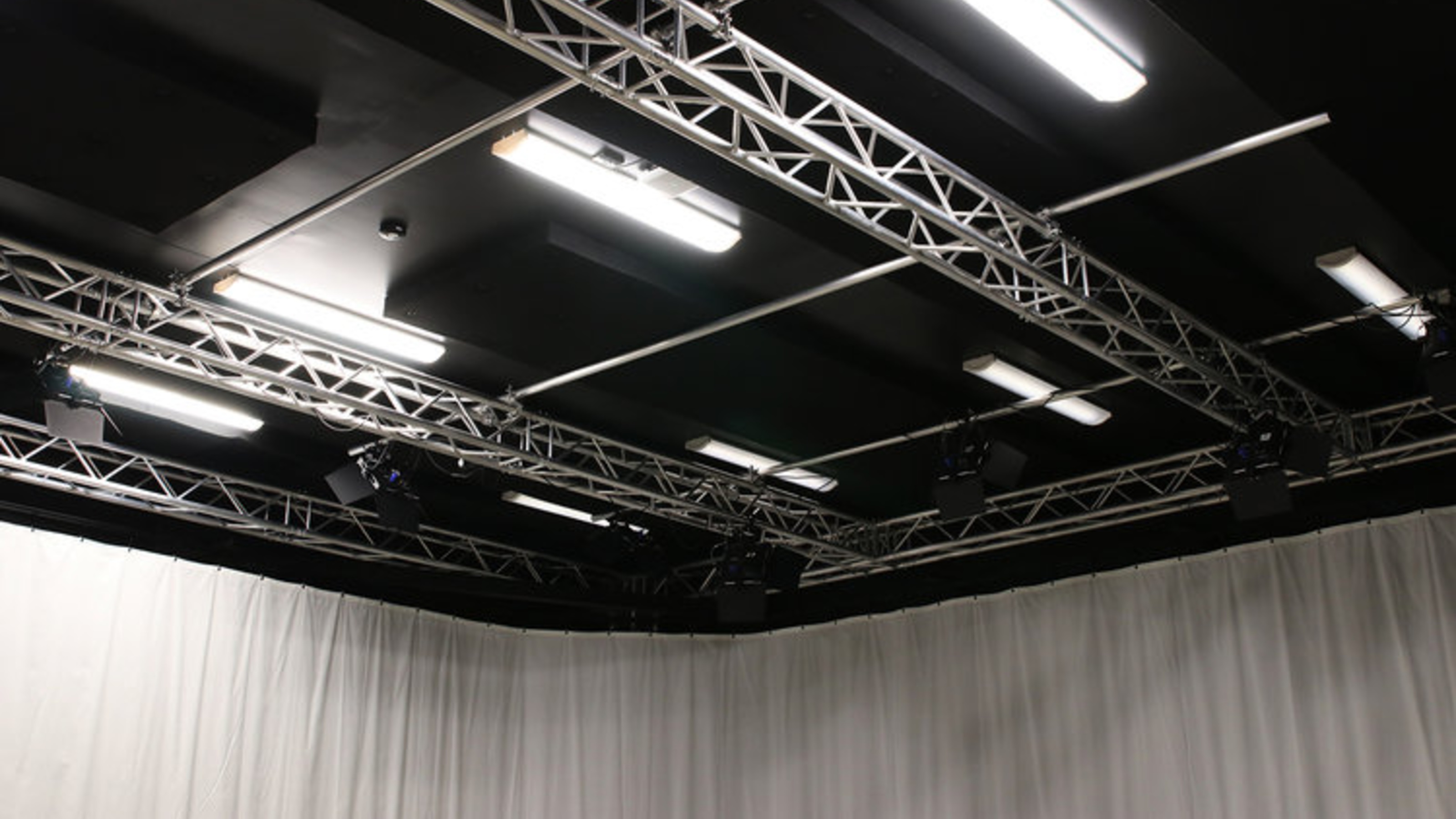 Film studio, view of lightning grid.