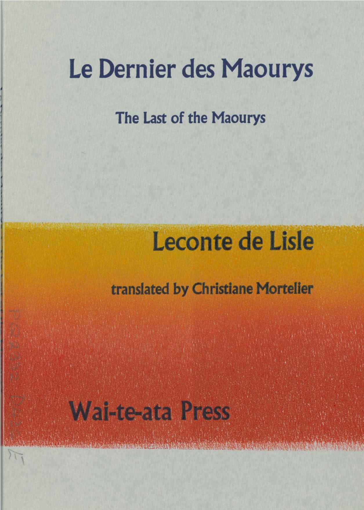 lisle-cover.jpg Cover featuring orange strip of ink.