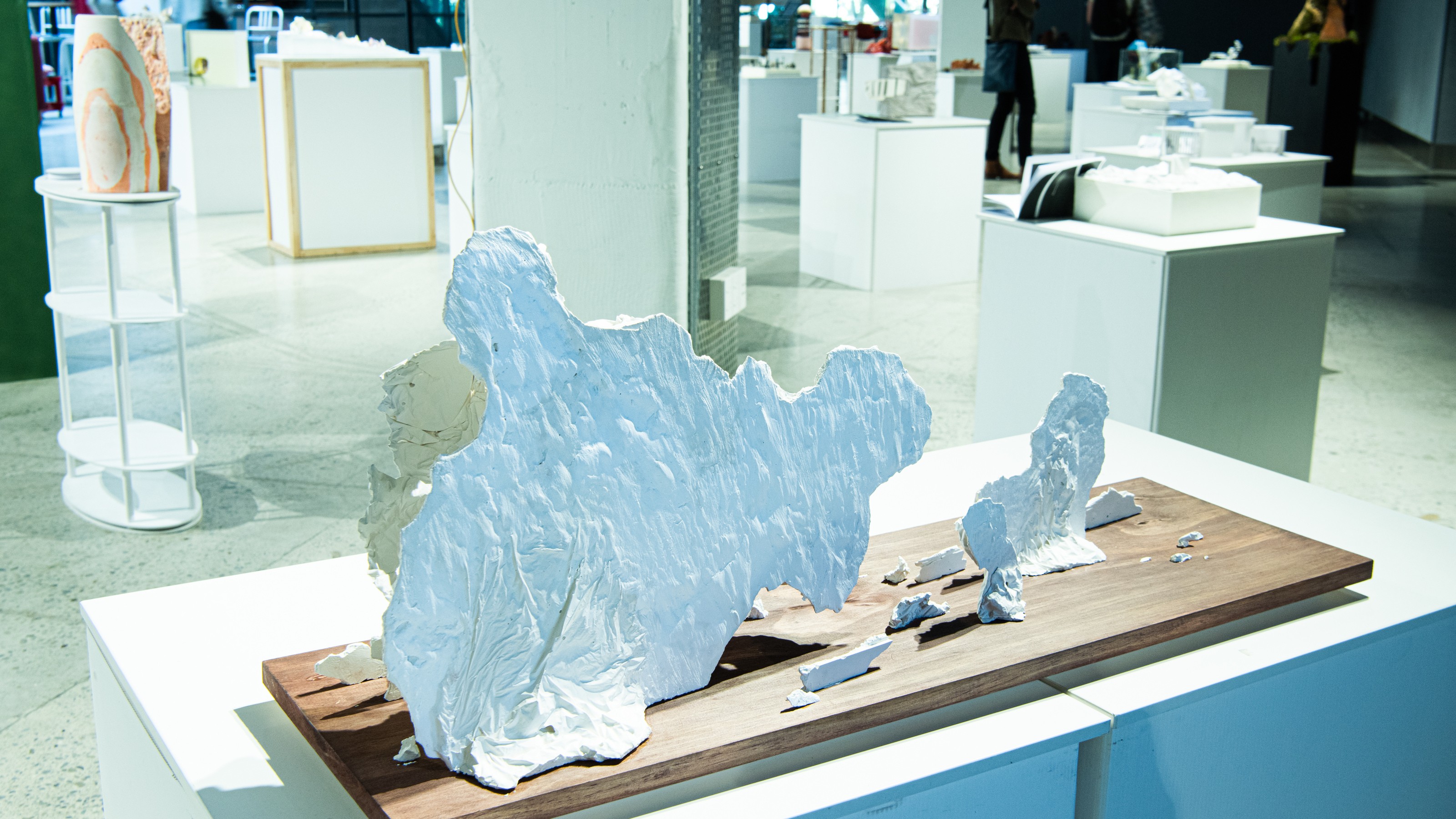 Architectural model displayed at Collective properties exhibition by SARC 261 elective students