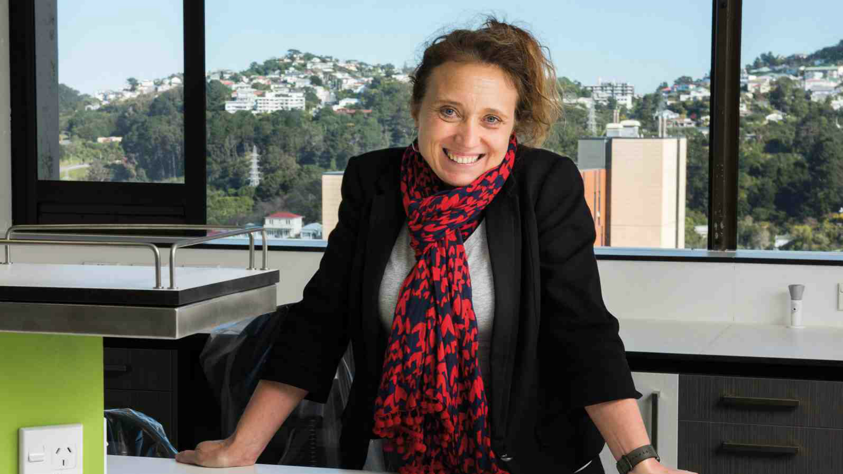 Professor Emily Parker in her lab