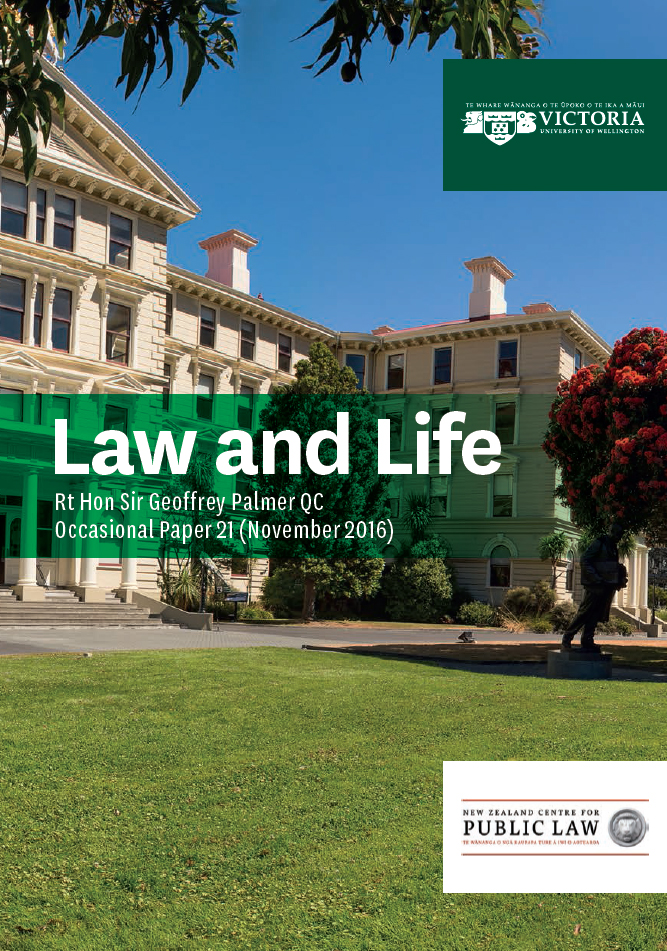 LawandLife.jpg Book cover - Law and Life Occasional Paper