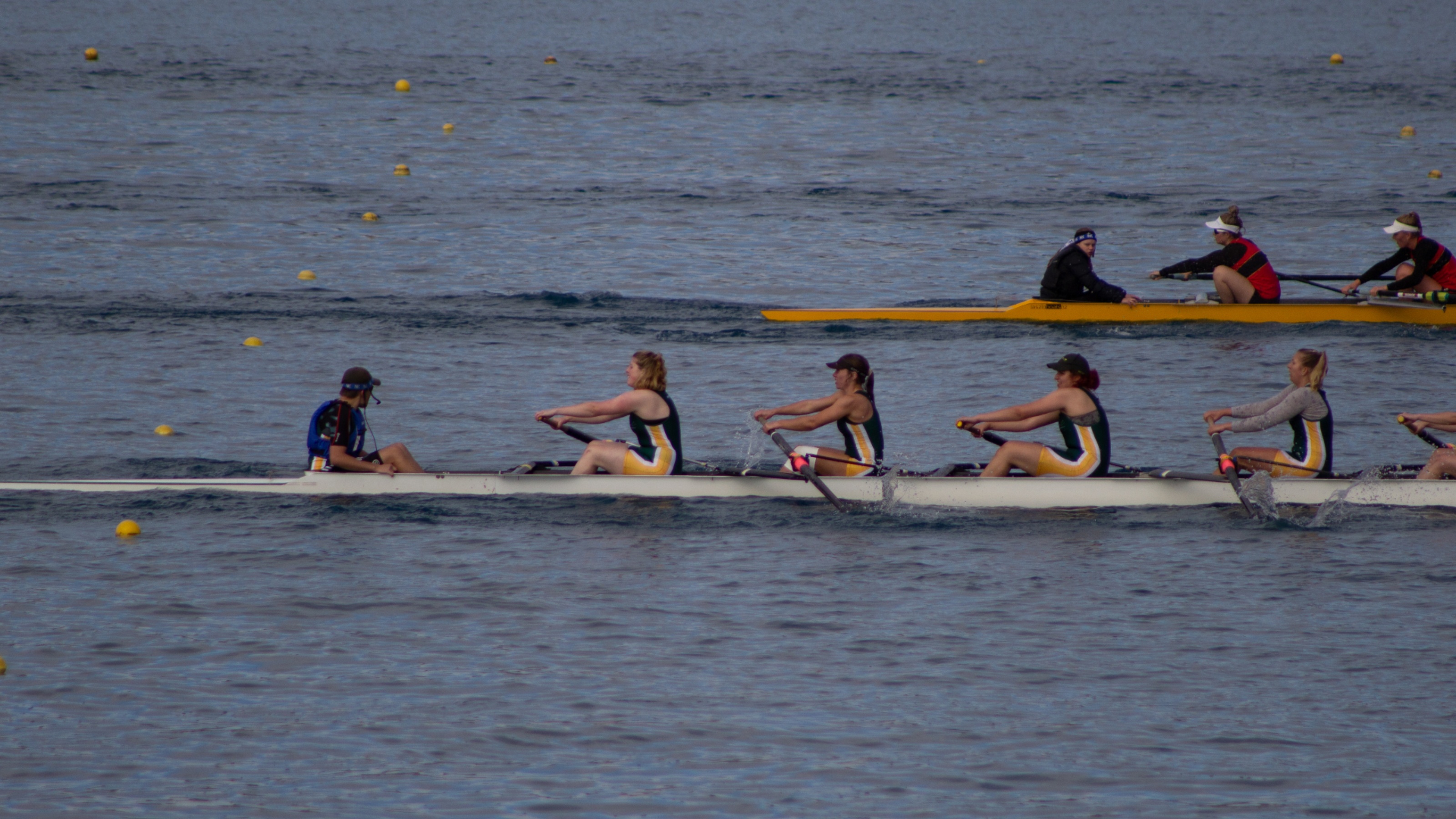 Two boats at start of the race.