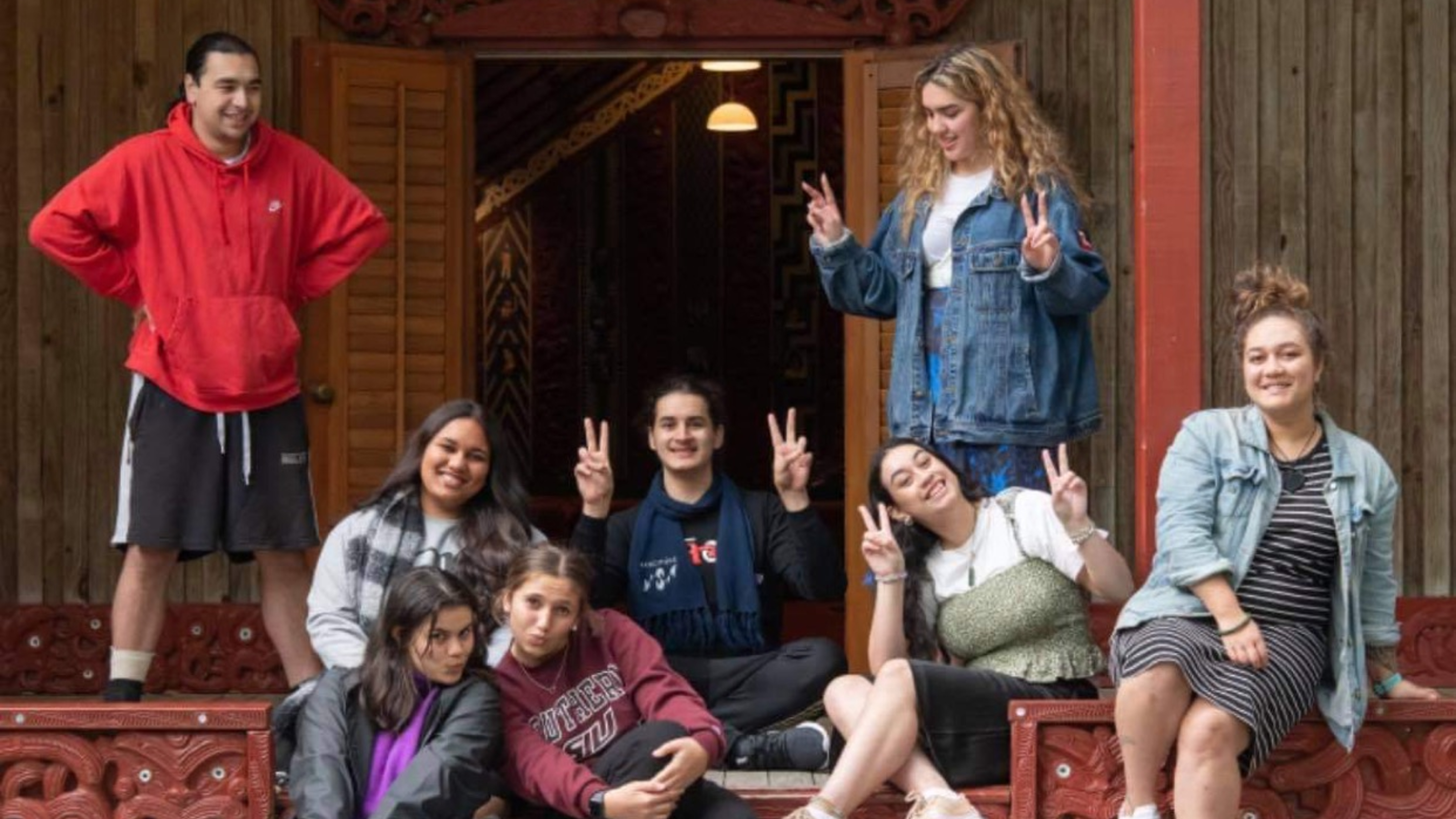 2021 executives at the marae.