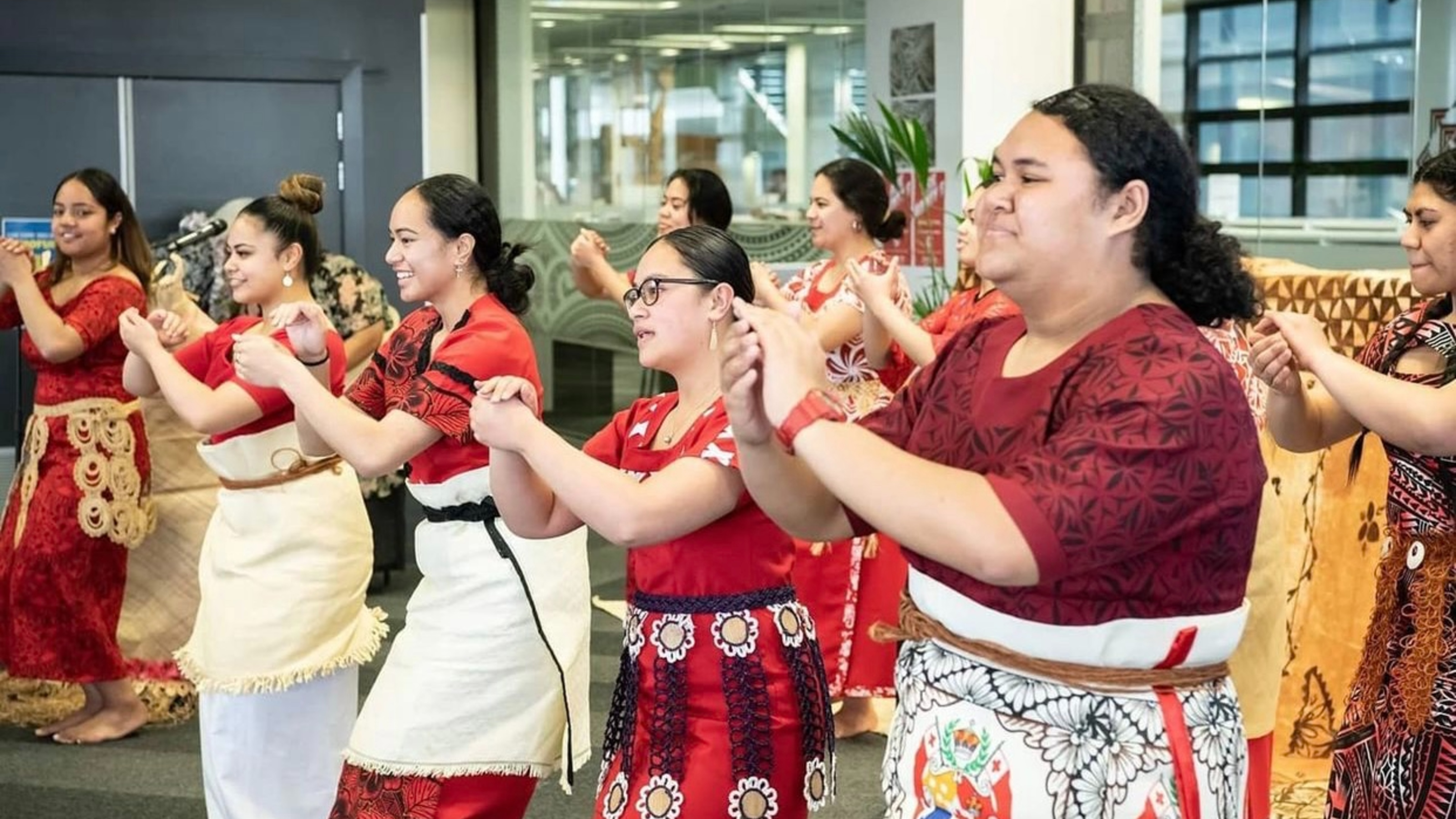 Dance performance during Tongan week.