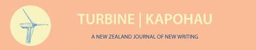 Turbine 18.jpg Orange logo - Turbine Kapohau, a New Zealand Journal of New Writing.