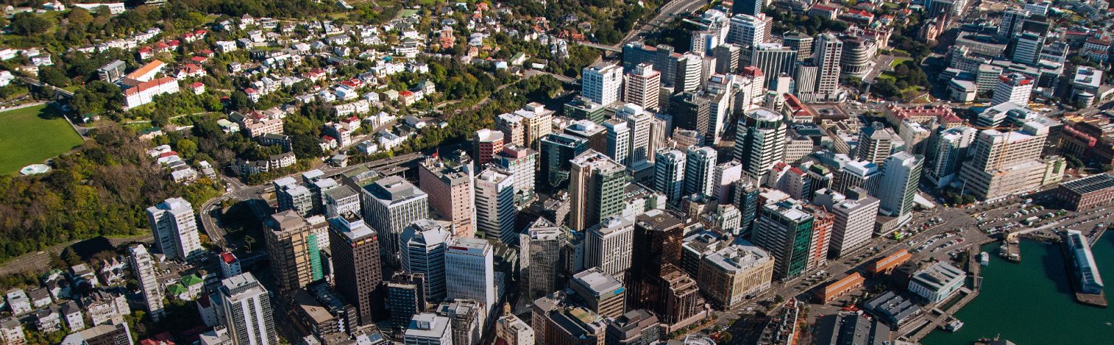 An aerial view of Wellington.