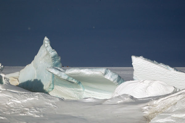 Pressure ridges in sea-ice, McMurdo Sound Scott Base c. Nick Golledge 2010-2011