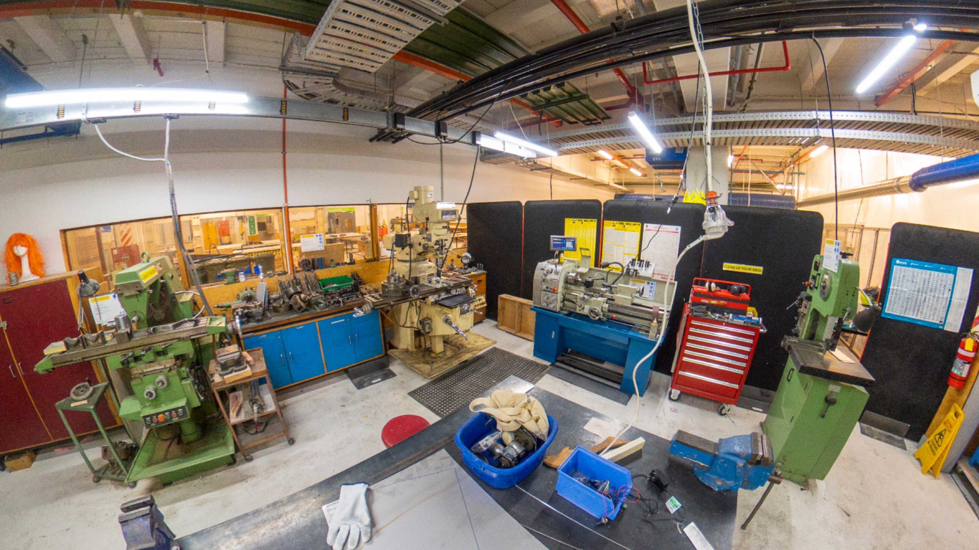 Wellington Faculty of Architecture and Design Innovation metalwork machinery