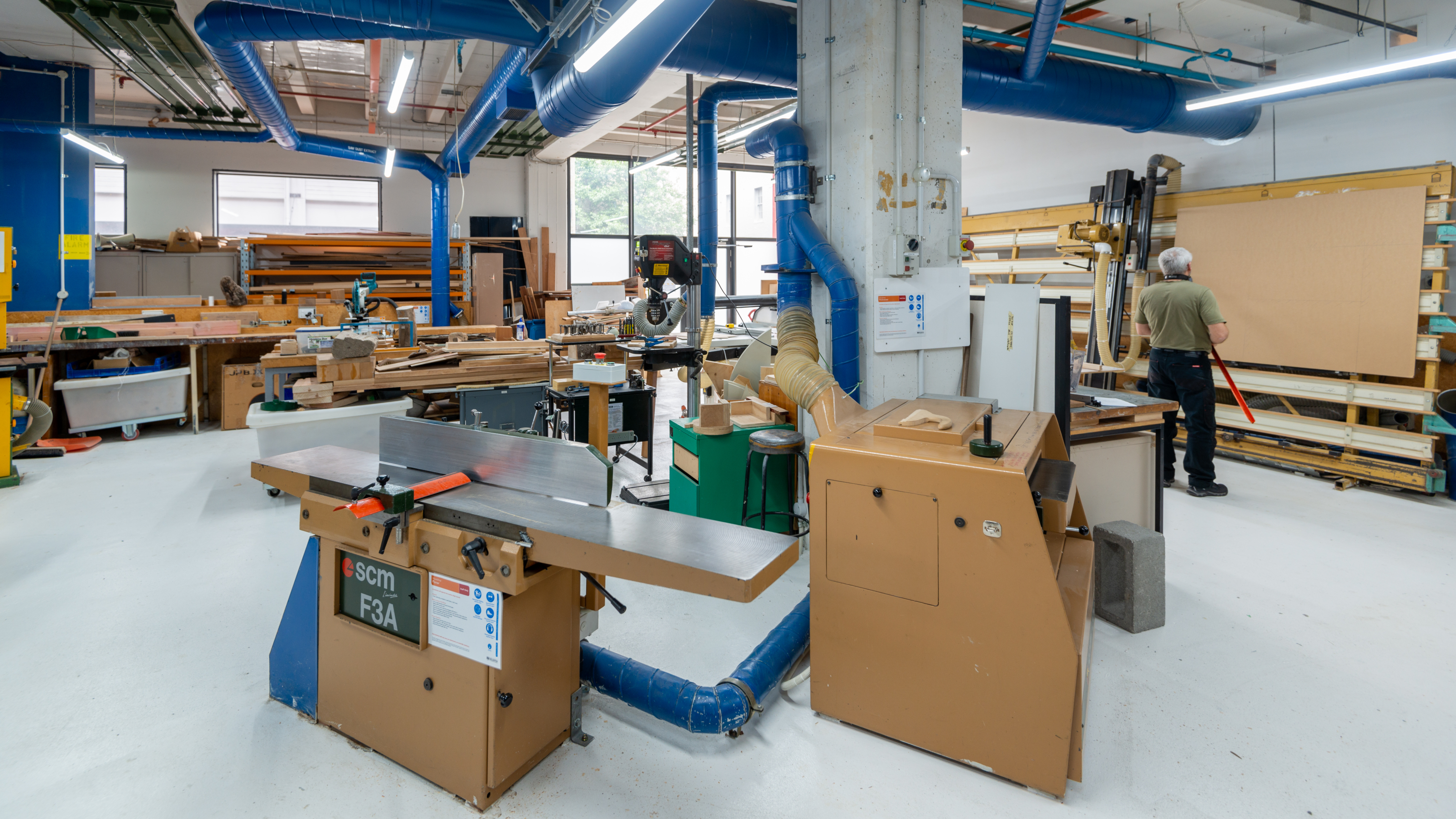 Wellington Faculty of Architecture and Design Innovation woodwork workshop