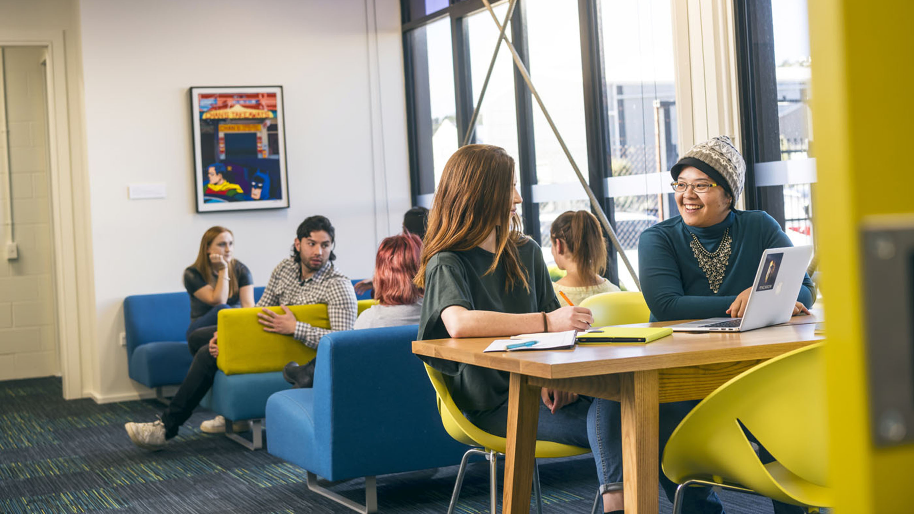 Students at the Miramar Creative Centre.