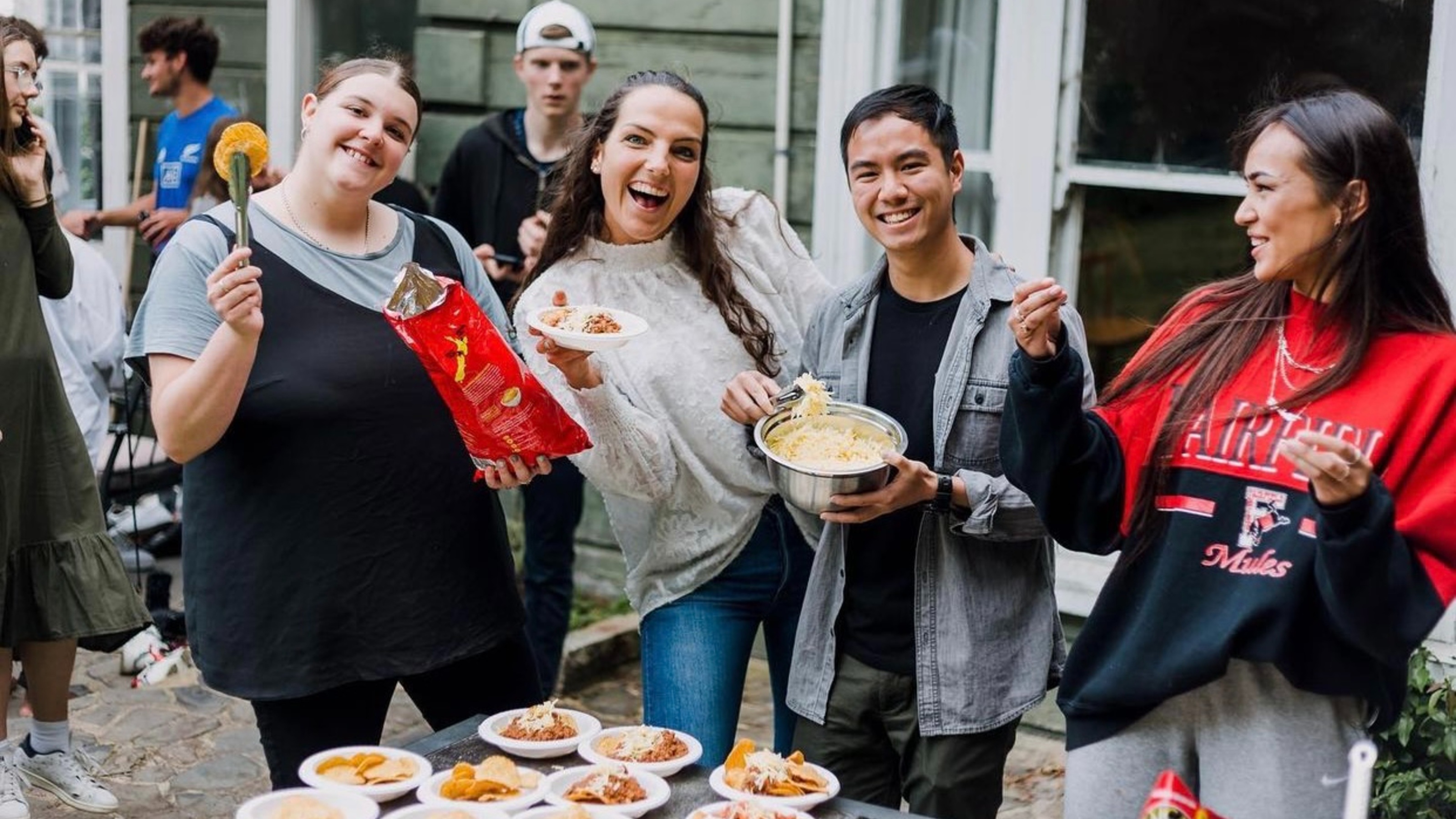 Nachos being served by Arise.