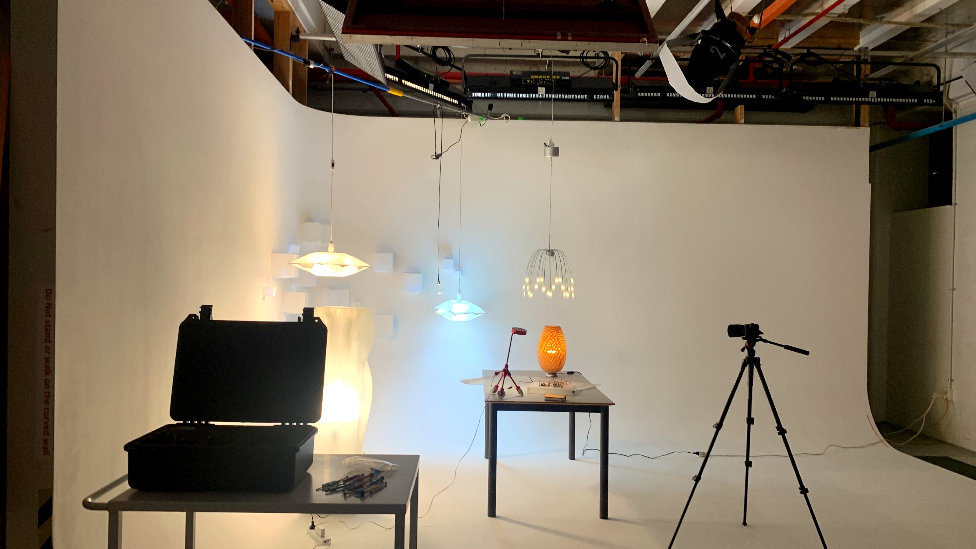 Cyclorama being used as a film set