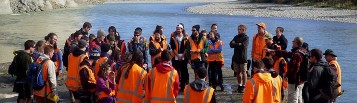 ESCI301 field group on Whanganui River
