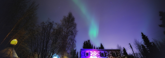 An aurora in Fairbanks, Alaska.