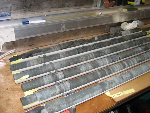 Sediment cores c. Tamsin Falconer 2006-2007