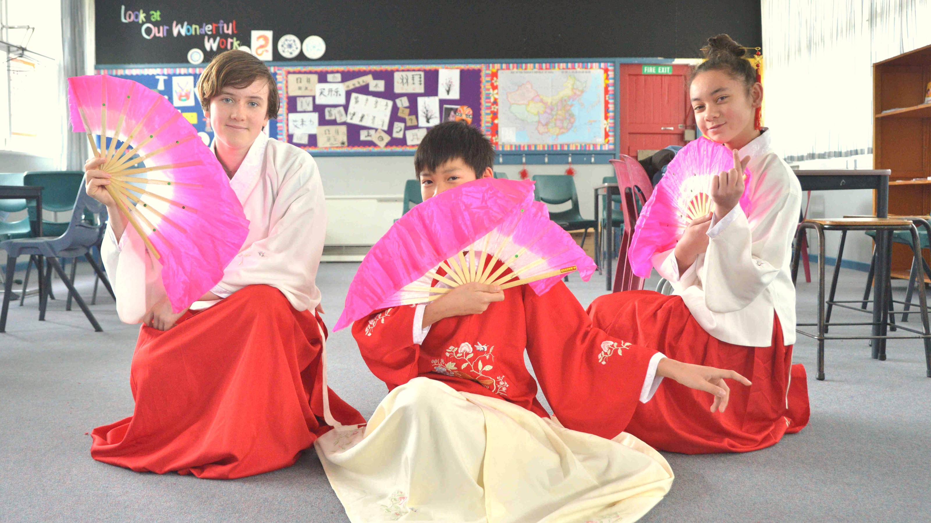 Students participate in a dance workshop.