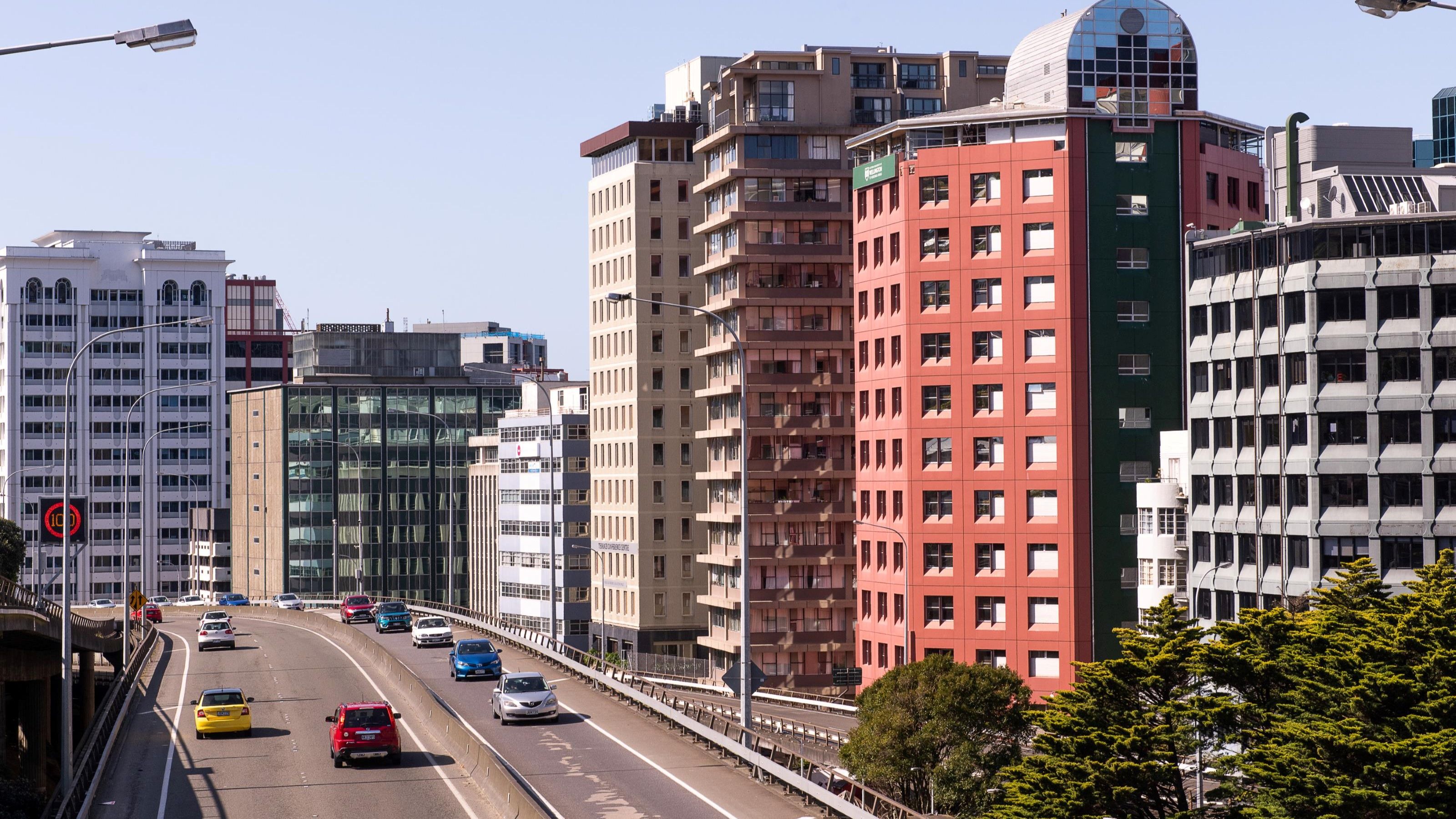 Joan Stevens Hall building exterior from Everton Terrace.