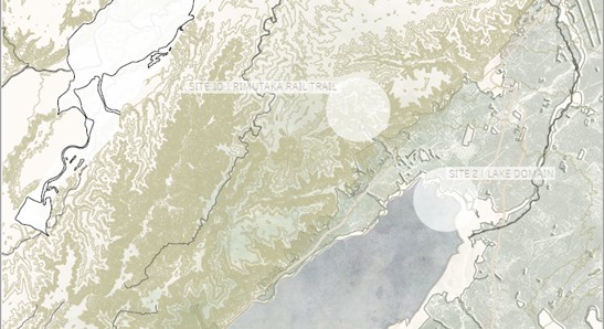 Map of Lake Wairarapa and areas of note