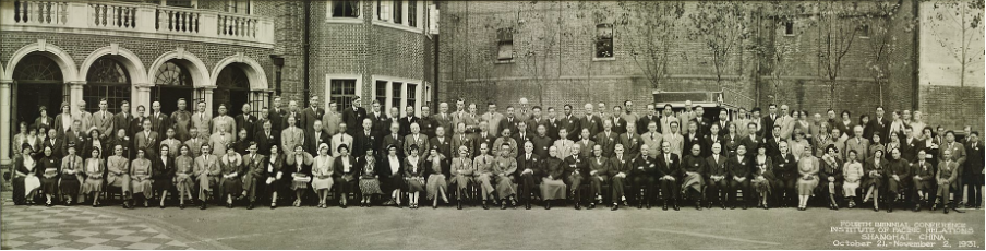 Fourth Biennial Conference, Institute of Pacific Relations, Shanghai China 1931.png image of the Fourth Biennial Conference, Institute of Pacific Relations, Shanghai China 1931
