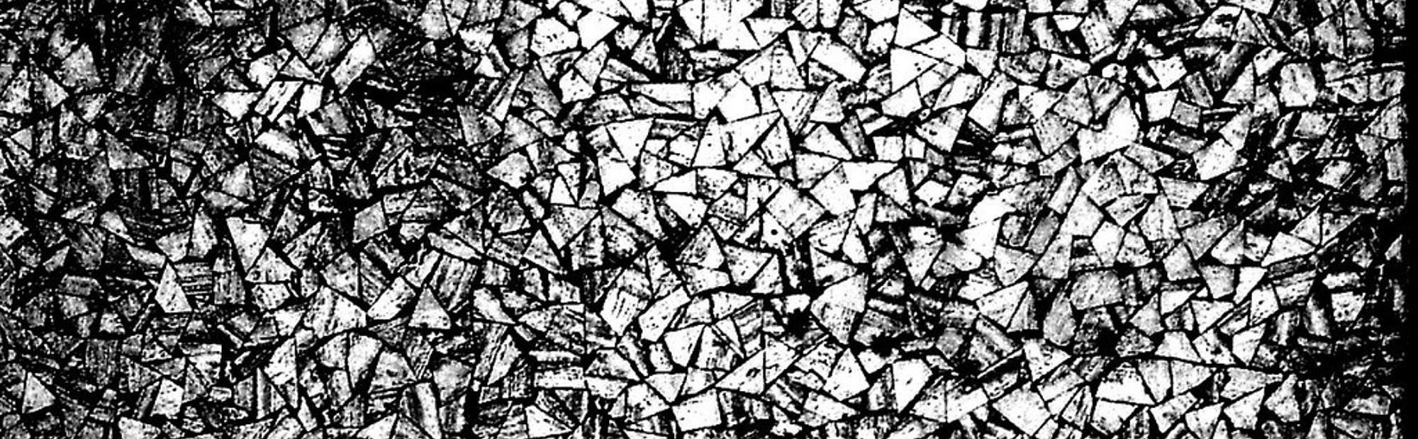 View from above of greyscale geometric shapes
