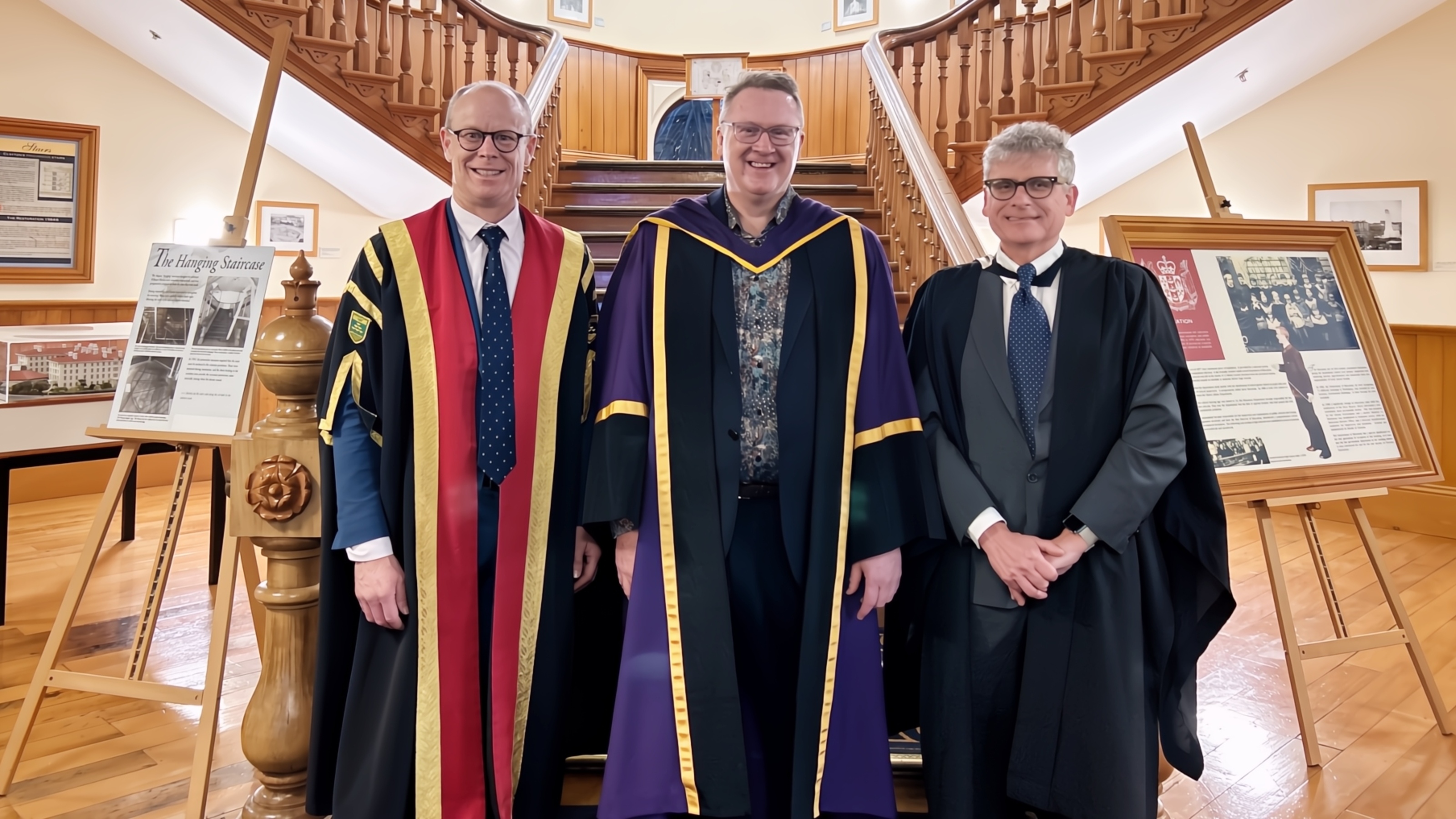 men standing in official regalia