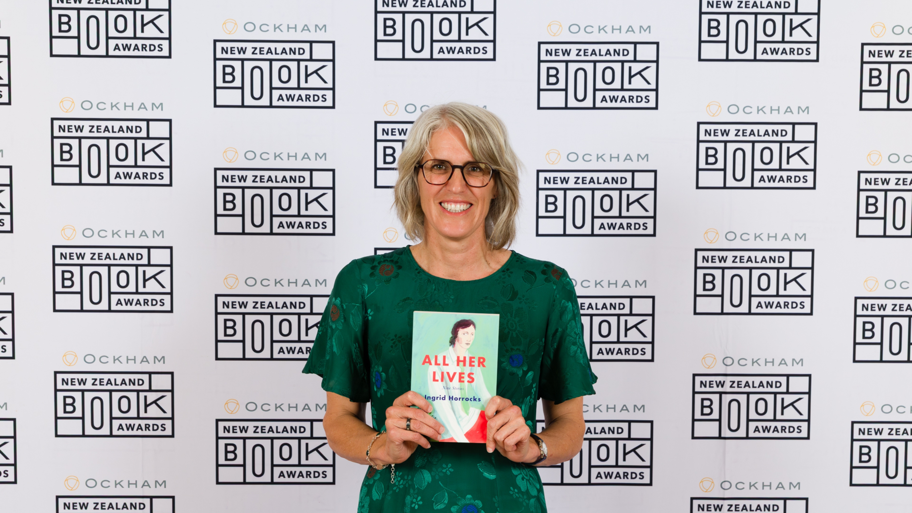 Image of Ingrid Horrocks at the 2026 Ockham Book Awards.