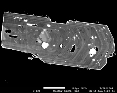 Empa bse - electron microprobe analyser-back scattered electron, microphoto.