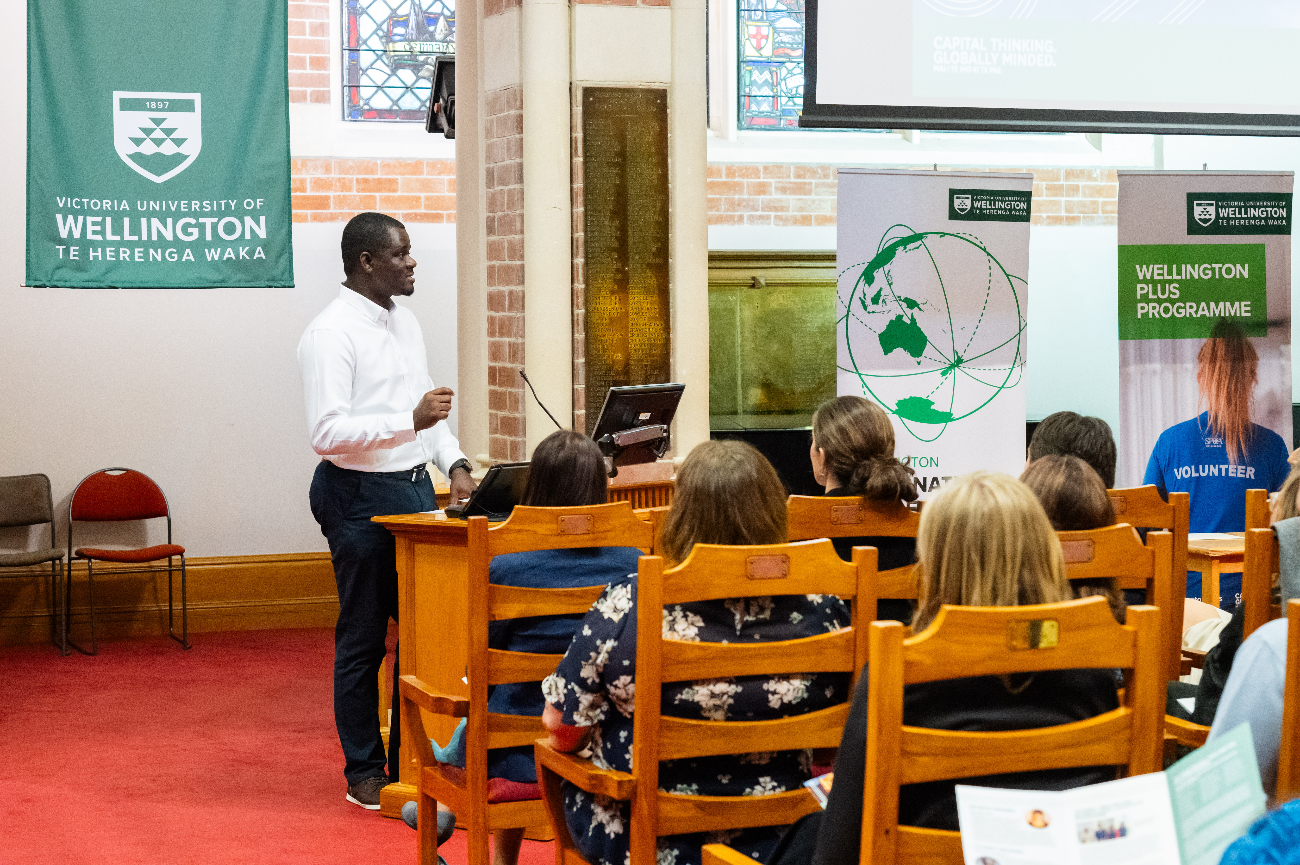 Olufemi speaking at Leadership Programmes Awards Ceremony